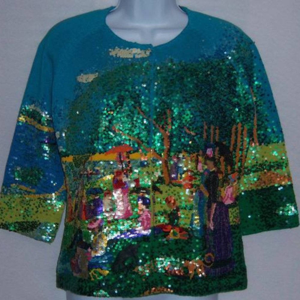 Michael Simon Sunday afternoon sequin cardigan